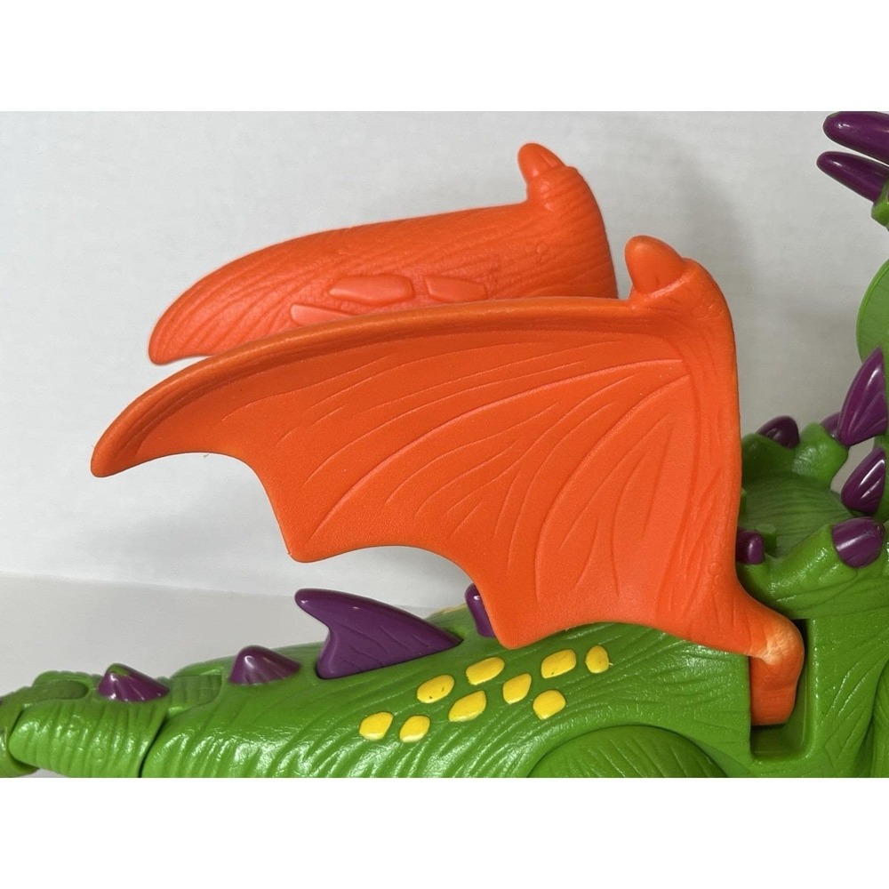 2005 IMAGINEXT GREEN DELUXE DRAGON ACTION FIGURE TOY LIGHT-UP SOUND MOTION - Picture 3 of 11